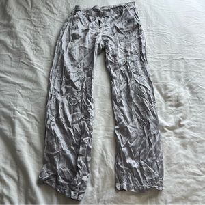 Lacausa size XS silk silver vela pants